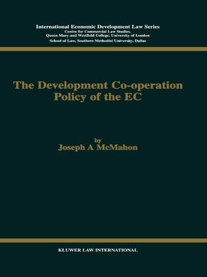 cover image of The Development Co-operation Policy of the EC